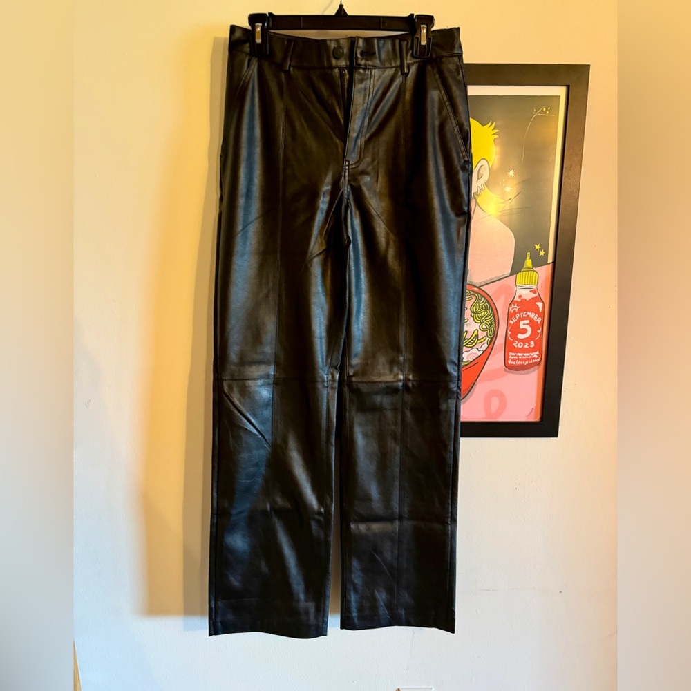 Pull & bear leather pants